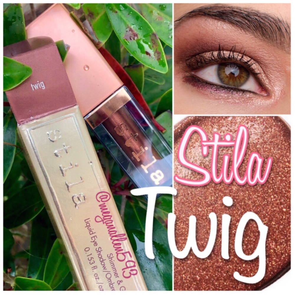 GIFT💝Stila Shimmer & Glow Liquid Eyeshadow, Twig